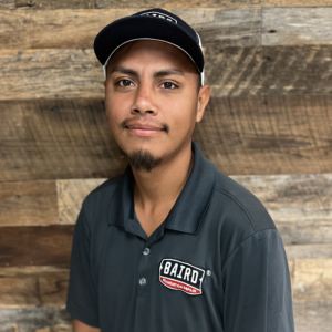 Structural foreman smiles for headshot