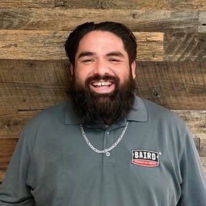 San Antonio structural foreman smiles for headshot