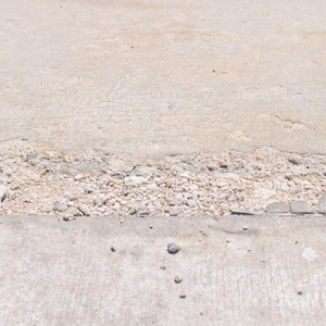 Concrete showing signs of deterioration.