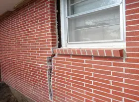 Exterior Brick Crack
