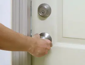opening door