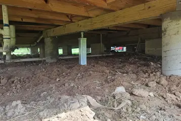 Wharton homeowner pier and beam after we installed Smartjacks. Featured Picture.