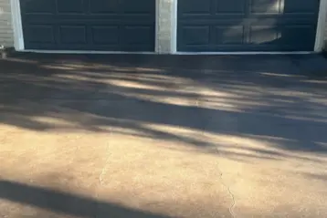 San Antonio homeowners driveway after we installed our 3 part concrete system