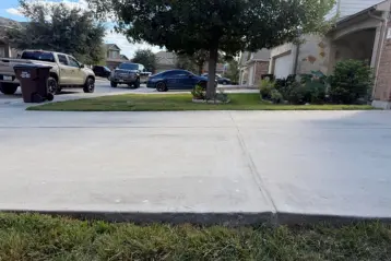 San Antonio driveway after 3 part concrete protection system