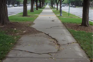 The Heights sidewalks needing Polylevel