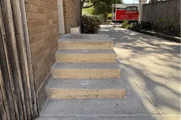 Concrete Steps Stabilized for Safer Home Entry in Corpus Christi, TX