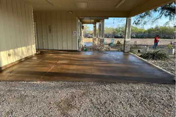 Three Rivers homeowner patio after we installed Decoshield