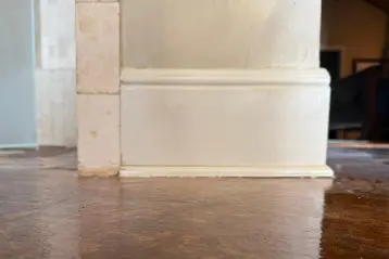 Jourdanton homeowner baseboard closed up after foundation repair