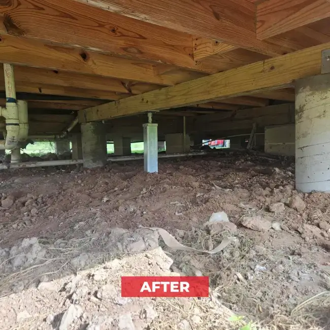 pier-and-beam-foundation-stabilization-after-we-installed-smartjacks Wharton homeowner pier-and-beam foundation stabilization - after we installed Smartjacks