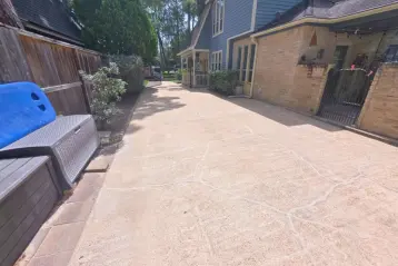 home in tomball with a 3 part concrete solution