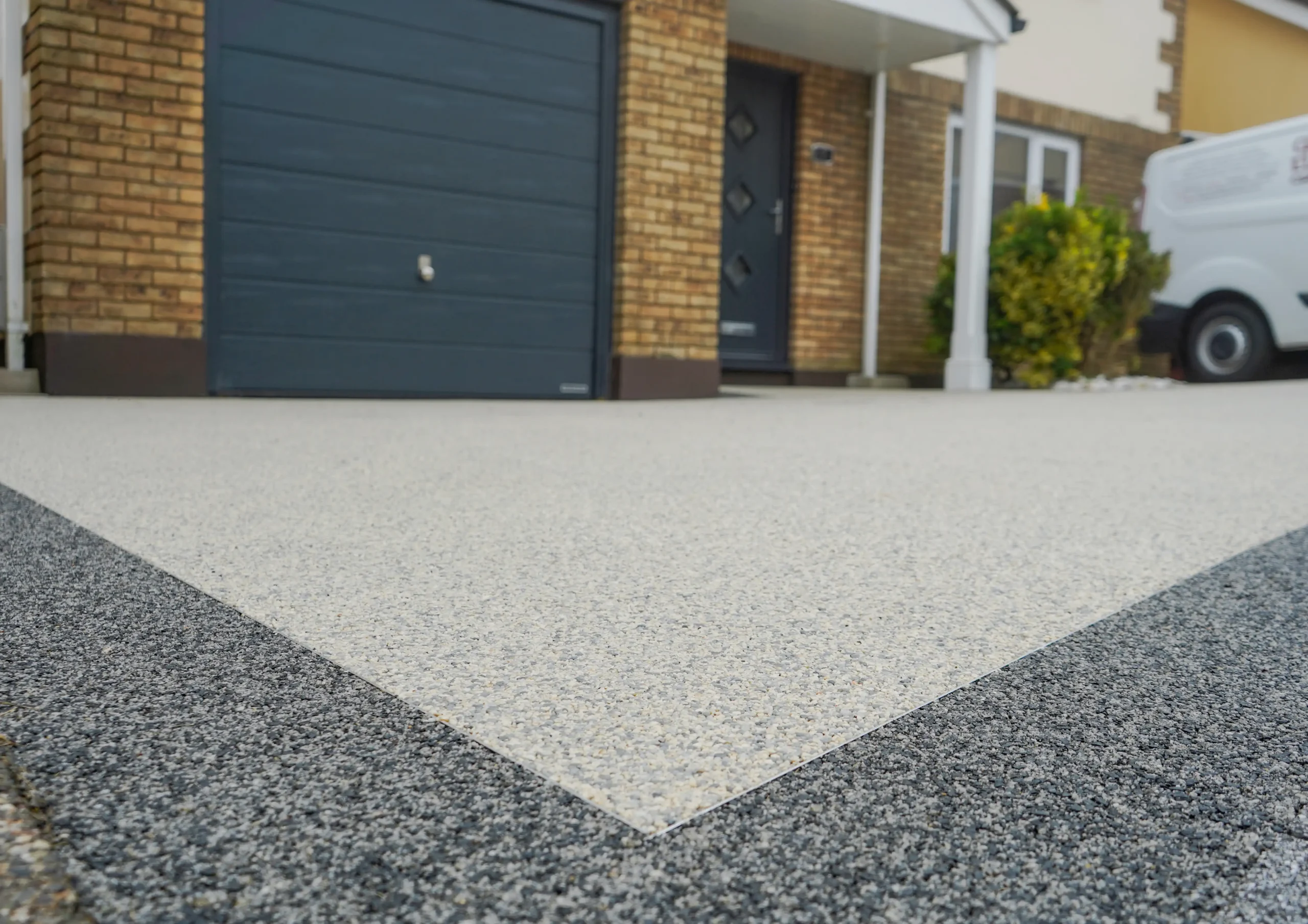 close up of detail work with Vuba Stone Coating