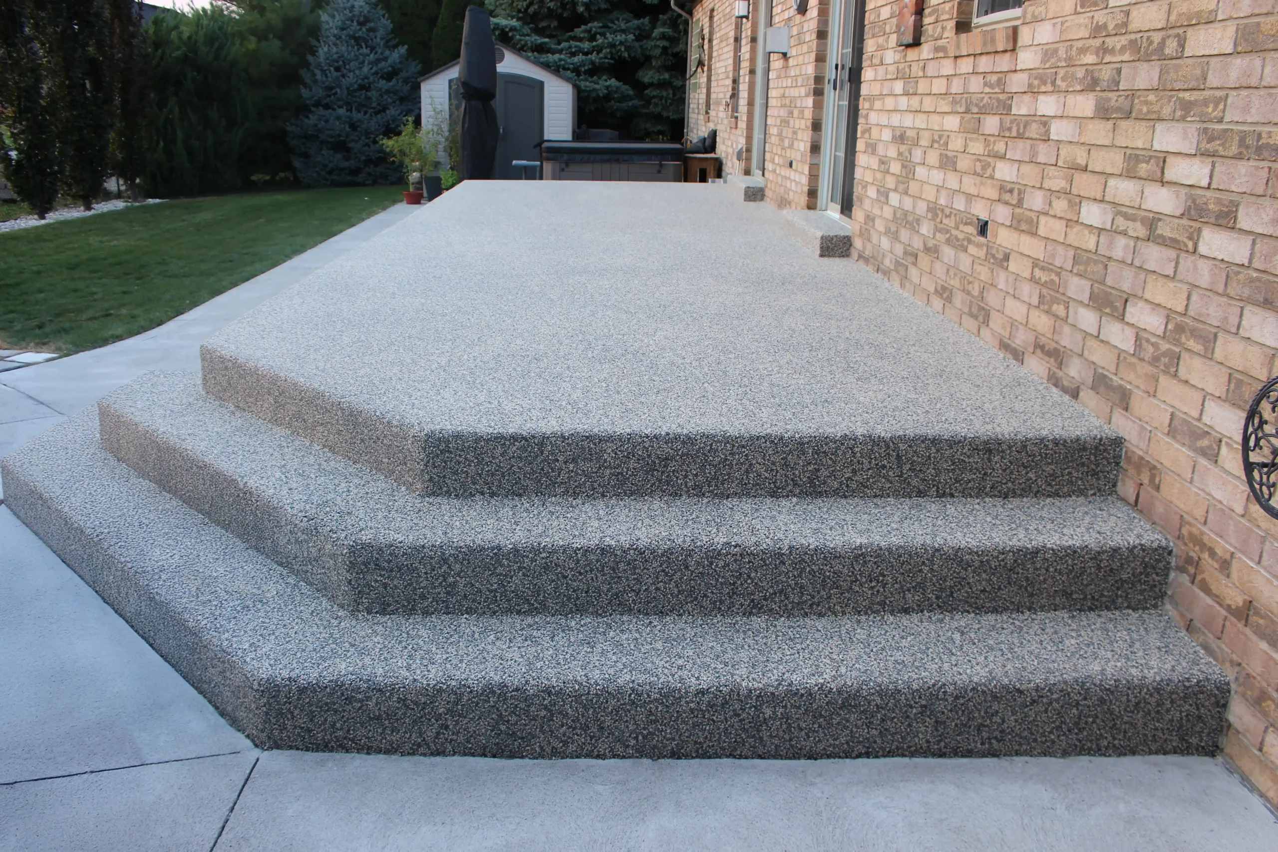 Vuba Stone staired patio Resurfacing After