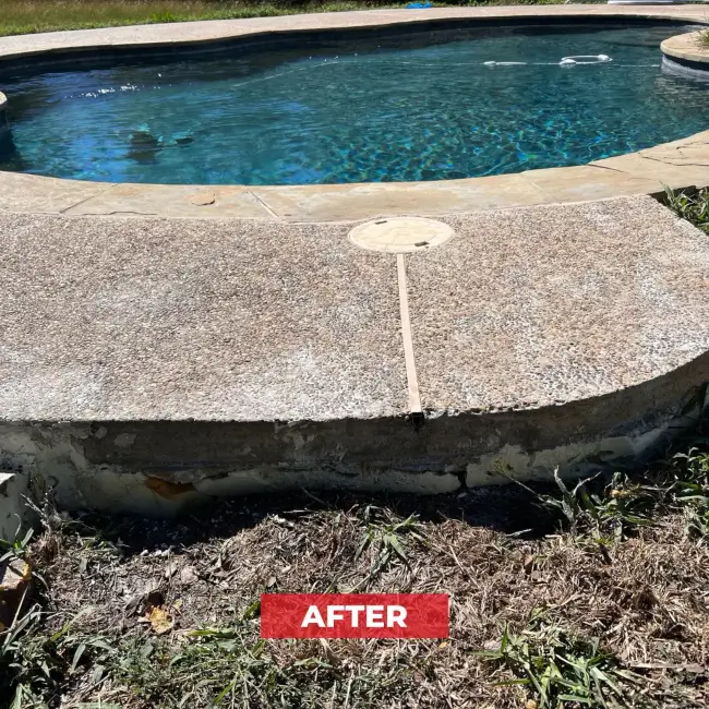 pool-deck-with-void-underneath-after Pool deck voids filled with our polylevel.
