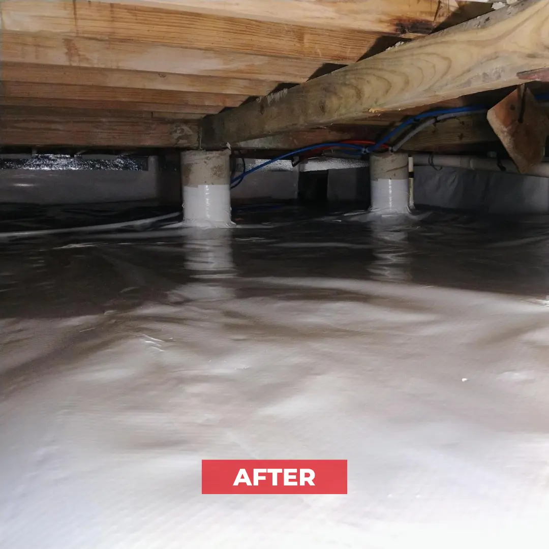 Pier and Beam home with encapsulation system