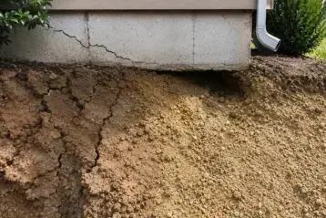 Soil shifting underneath a homes foundation
