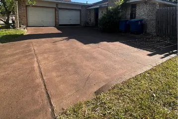 Portland Texas customer driveway with Decoshield on top